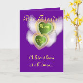 親友! 、お母さんは私カスタマイズ カード (黄色い花)