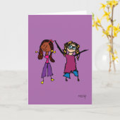 親友 カード (黄色い花)