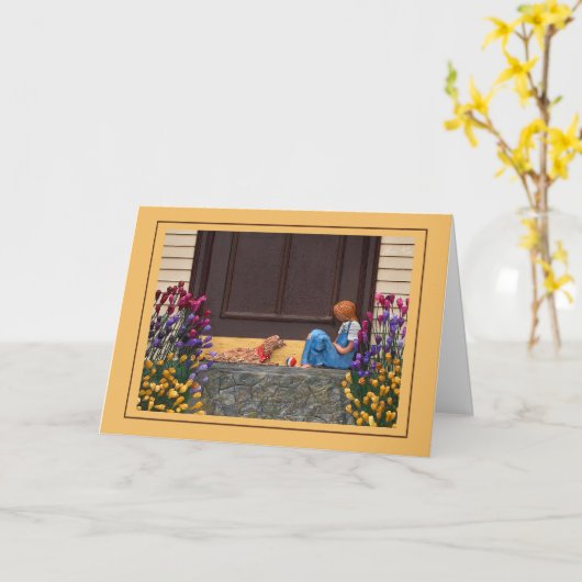 親友 カード (黄色い花)