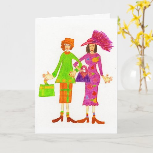 親友 カード (黄色い花)