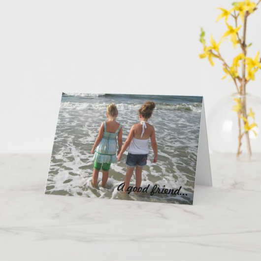 親友 カード (黄色い花)