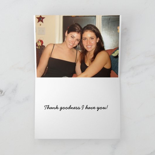 親友 サンキューカード (内部)