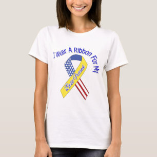 親友-私は愛国心が強いリボンの軍隊を身に着けています Tシャツ