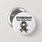 親友-私は私の英雄の軍隊を恋しく思います毎日 缶バッジ (正面&裏面)