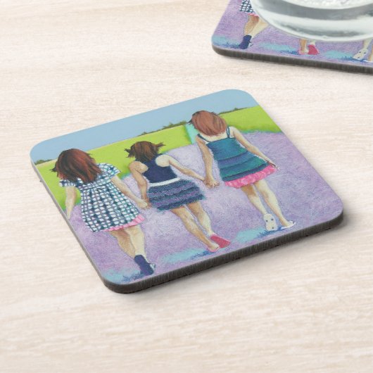 親友- 3人の女の子 コースター (左側)
