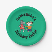 親友Maisyおよび正気でない把握手 ペーパープレート (正面)