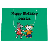 親友Maisyおよび正気でない把握手 ラージペーパーバッグ (正面)