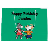 親友Maisyおよび正気でない把握手 ラージペーパーバッグ (裏面)