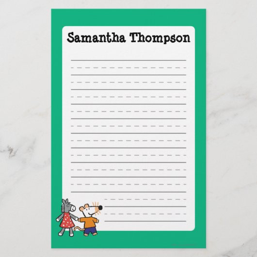 親友Maisyおよび正気でない把握手 便箋 (正面)