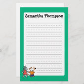 親友Maisyおよび正気でない把握手 便箋 (正面/裏面)