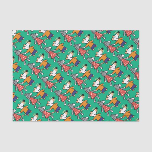 親友Maisyおよび正気でない把握手 薄葉紙 (正面)