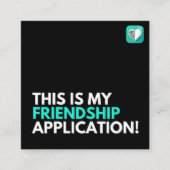 親善申請 スクエア名刺 (正面)