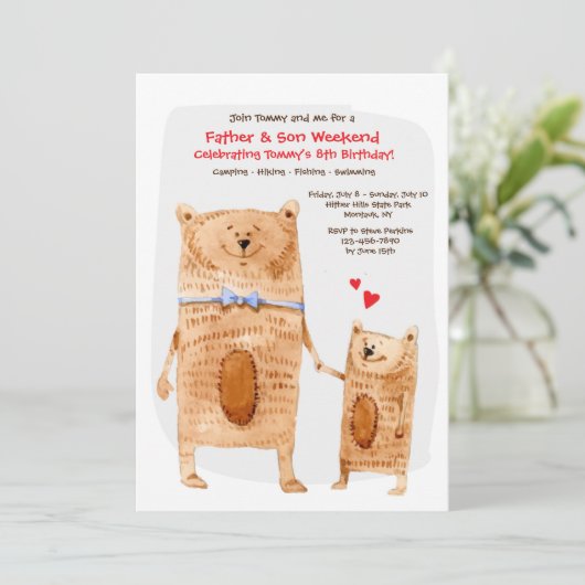 親子が招待状 招待状 (スタンド正面)