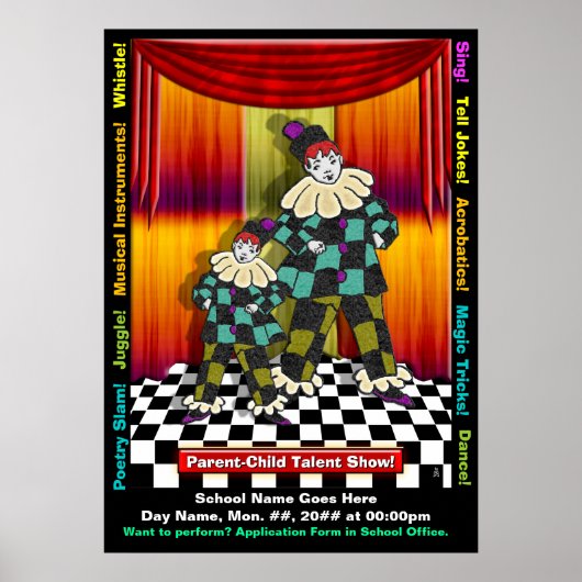 親子のタレントショー ポスター (正面)