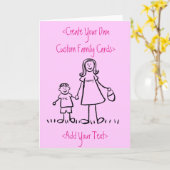 親子カスタム家芸あいさつカード カード (黄色い花)