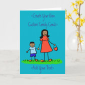 親子カスタム家芸あいさつカード カード (黄色い花)