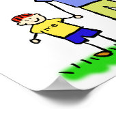 親子キャラクターカスタムアートポスター ポスター (角)