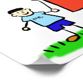 親子キャラクターカスタムアートポスター ポスター (角)