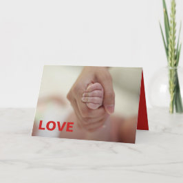 親子ハンドプリントバレンタインデーカード シーズンカード