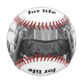 親子パーソナライズされた野球最高の友達 野球ボール (正面)