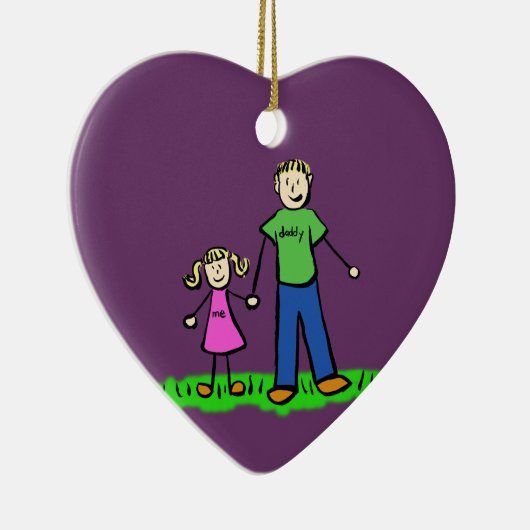 親子ファミリーカスタムオーナメント セラミックオーナメント (右)