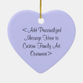親子ファミリーカスタムオーナメント セラミックオーナメント (裏面)