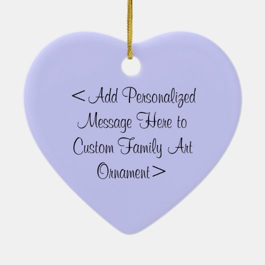親子ファミリーカスタムオーナメント セラミックオーナメント (裏面)