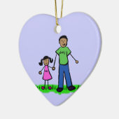 親子ファミリーカスタムオーナメント セラミックオーナメント (左)