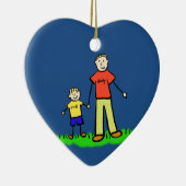 親子ファミリーキャラクターカスタムオーナメント セラミックオーナメント (右)