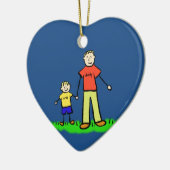 親子ファミリーキャラクターカスタムオーナメント セラミックオーナメント (左)