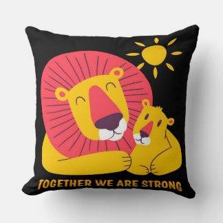 親子ライオン |最高のパパの贈り物 クッション