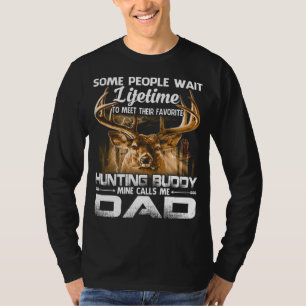親子狩りシャツライフタイムパパの仲間 Tシャツ