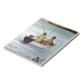 親子魚釣り旅行 ノートパッド (回転)