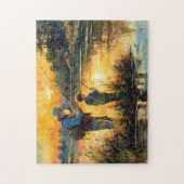 親子魚釣り ジグソーパズル (縦)