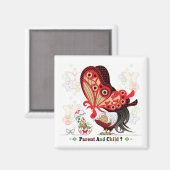 親子？（再作成） マグネット (正面/裏面)