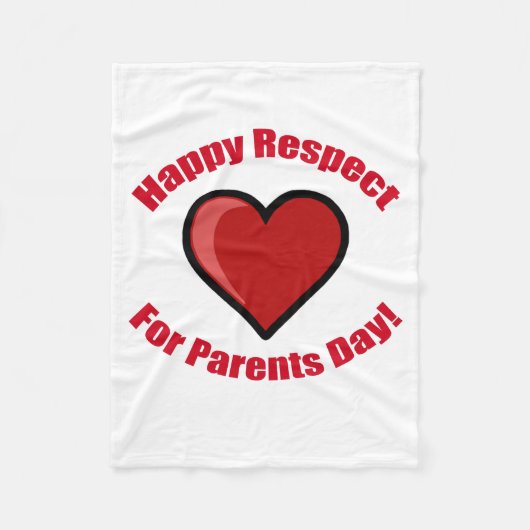 親孝行の日おめでとう！ フリースブランケット (正面)