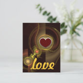 親密なつながりラブポストカード ポストカード (スタンド正面)