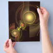 親密なつながり抽象芸術アートフライヤー チラシ (手)