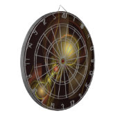 親密なつながり抽象芸術アート ダーツボード (正面左)