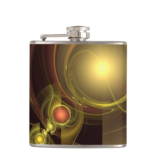 親密なつながり抽象芸術アート フラスク (正面)