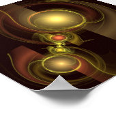 親密なつながり抽象芸術アート ポスター (角)