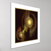 親密なつながり抽象芸術アート 箔ポスター (レイダウン)