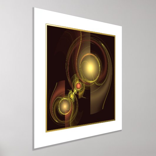 親密なつながり抽象芸術アート 箔ポスター (レイダウン)