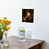 親密なつながり抽象芸術アート 箔ポスター (レイダウン (キッチン))