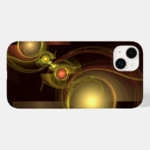 親密なつながり抽象芸術アート Case-Mate iPhoneケース (裏面 (横))