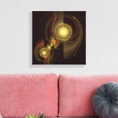 親密なつながり抽象芸術白黒 キャンバスプリント (インサイチュ (リビング))