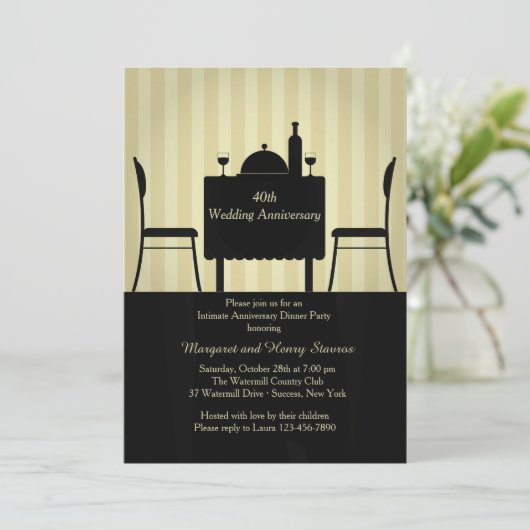 親密な雰囲気の招待状 招待状 (スタンド正面)