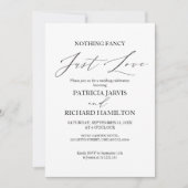 親密ファンシーさを愛す結婚るもの 招待状 (正面)