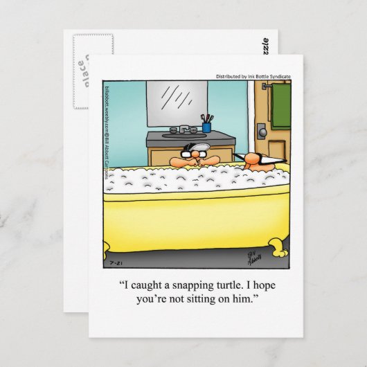 親愛おもしろいのユーモア葉書 ポストカード (正面/裏面)