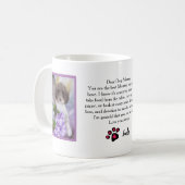 親愛お母さんやパパカスタマイズ写真ペットのラブレター コーヒーマグカップ (正面左)